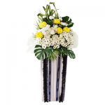 FS-48 BUY WHITE FUNERAL FLOWER STAND