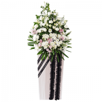 FS-39 BUY WHITE FUNERAL FLOWER STAND