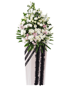FS-39 BUY WHITE FUNERAL FLOWER STAND