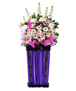 FS-46 BUY PURPLE FUNERAL FLOWER STAND