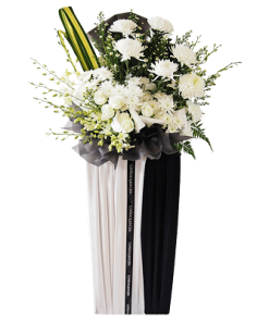 FS-40 BUY WHITE FUNERAL FLOWER STAND