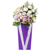 FS-35 BUY PURPLE FUNERAL FLOWER STAND