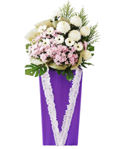 FS-35 BUY PURPLE FUNERAL FLOWER STAND