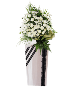 FS-39 BUY WHITE FUNERAL FLOWER STAND