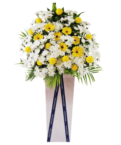 FS-34 BUY WHITE FUNERAL FLOWER STAND