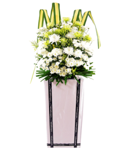 FS-63 BUY WHITE FUNERAL FLOWER STAND