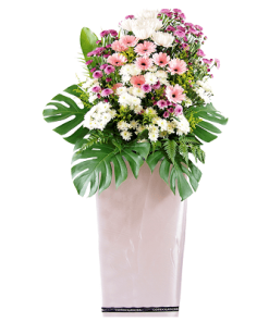 FS-62 BUY WHITE FUNERAL FLOWER STAND
