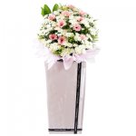 FS-64 BUY WHITE FUNERAL FLOWER STAND
