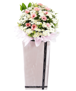 FS-64 BUY WHITE FUNERAL FLOWER STAND