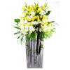 FS-12 BUY WHITE FUNERAL FLOWER STAND