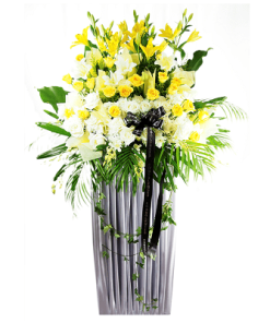 FS-12 BUY WHITE FUNERAL FLOWER STAND