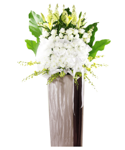 FS-05 BUY WHITE FUNERAL FLOWER STAND