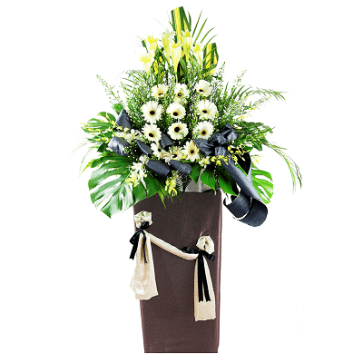 FS-01 BUY BROWN FUNERAL FLOWER STAND