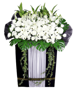 FS-24 BUY BLACK FUNERAL FLOWER STAND