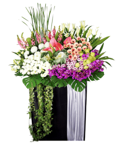 FS-74 BUY BLACK FUNERAL FLOWER STAND