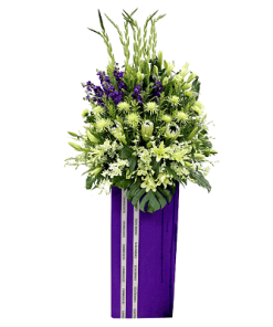 FS-75 BUY PURPLE FUNERAL FLOWER STAND