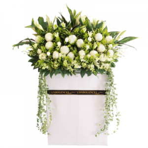 FS-80BUY WHITE FUNERAL FLOWER STAND
