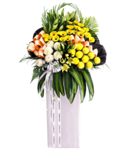 FS-81 BUY WHITE FUNERAL FLOWER STAND