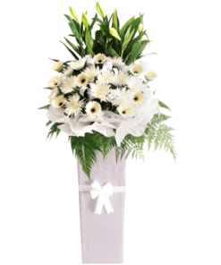FS-97 BUY WHITE FUNERAL FLOWER STAND