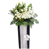 FS-96 BUY BLACK WHITE FUNERAL FLOWER STAND