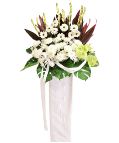 FS-95 BUY WHITE FUNERAL FLOWER STAND