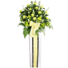 FS-92 BUY WHITE FUNERAL FLOWER STAND