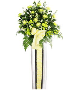 FS-92 BUY WHITE FUNERAL FLOWER STAND