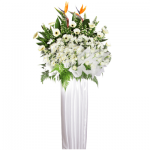 FS-91 BUY WHITE FUNERAL FLOWER STAND