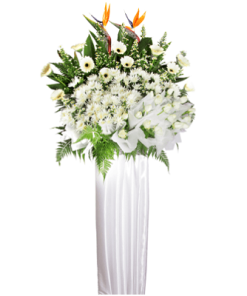 FS-91 BUY WHITE FUNERAL FLOWER STAND