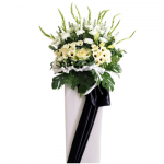 FS-89 BUY WHITE FUNERAL FLOWER STAND