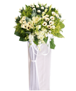 FS-88 BUY WHITE FUNERAL FLOWER STAND
