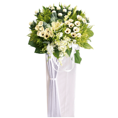FS-88 BUY WHITE FUNERAL FLOWER STAND