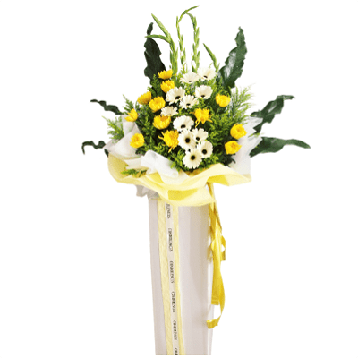 FS-87 BUY WHITE FUNERAL FLOWER STAND