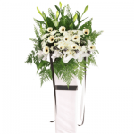 FS-82 BUY WHITE FUNERAL FLOWER STAND