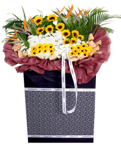 FS-98 BUY BLACK FUNERAL FLOWER STAND