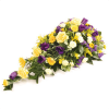 CS-01 yellow roses gerbera Casket Sprays in Singapore
