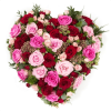 HSW-04 shop red PINK HEART SHAPE WREATH