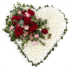 HSW-02 shop white HEART SHAPE WREATH