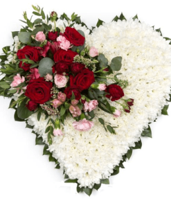 HSW-02 shop white HEART SHAPE WREATH