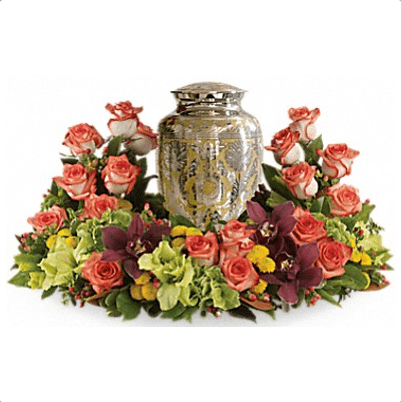 FUF-03 summer color FUNERAL URN FLOWERS