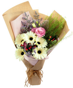 PB-18 PAPER BOUQUET #18 FUNERAL FLOWER BOUQUET