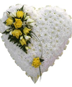 closed heart wreath funeral sg
