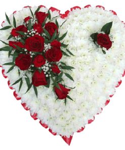 closed heart wreath funeral singapore