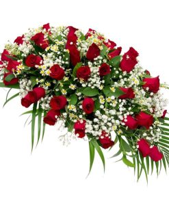 ed roses casket spray