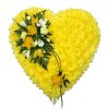 yellow floral heart wreath funeral Singapore