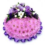 small funeral posy pink